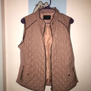 Pink winter vest